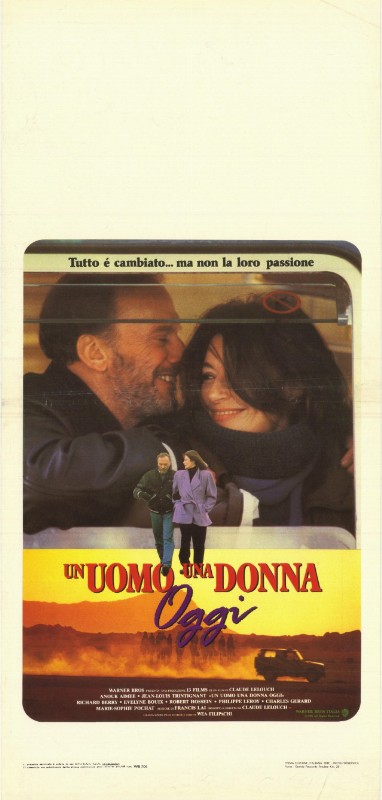 Affiche - UN HOMME ET UNE FEMME : 20 ANS DEJA - 33x71cm