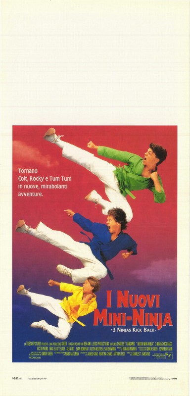 Affiche - TROIS NINJAS CONTRE-ATTAQUENT (les) - 33x71cm