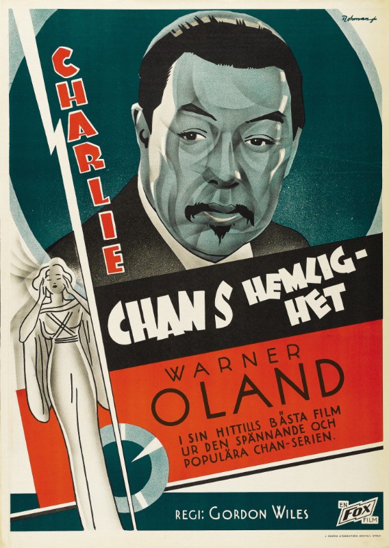 Repro 30x40cm - SECRET DE CHARLIE CHAN (le) - Suédoise