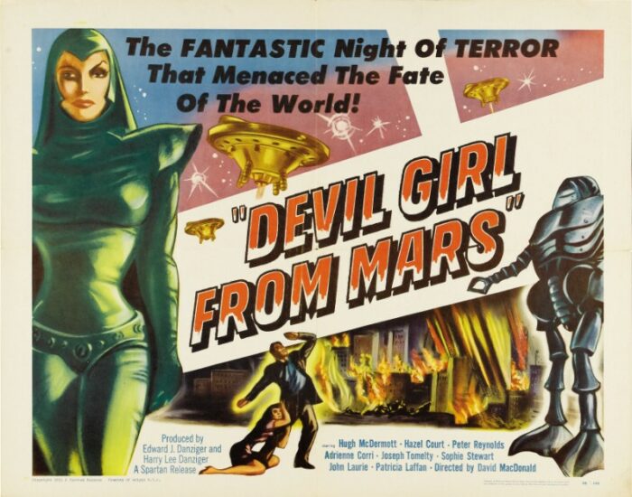 Repro 30x40cm - DEVIL GIRL FROM MARS - U.S. B
