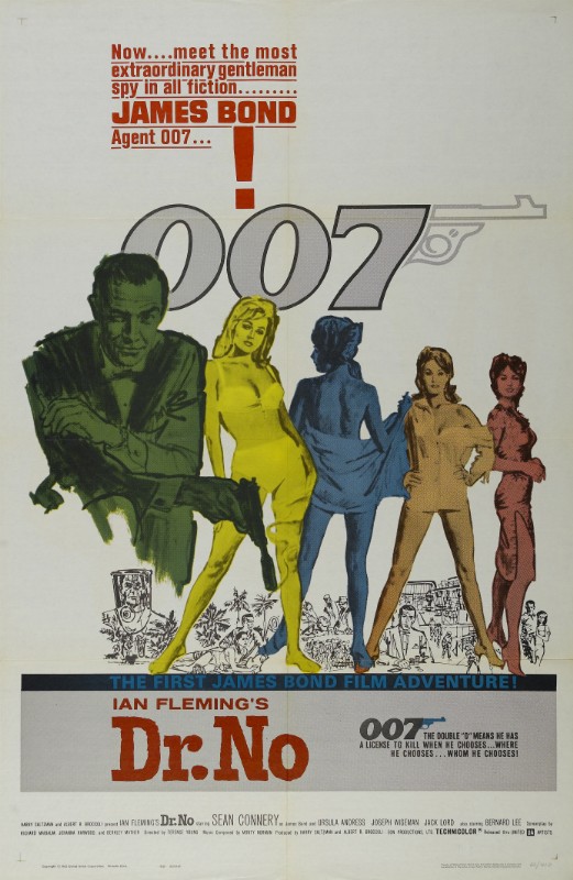 Repro 30x40cm - JAMES BOND CONTRE DOCTEUR NO - U.S.