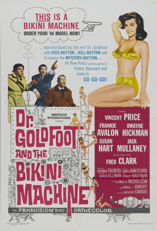 Repro 30x40cm - DR. GOLDFOOT AND THE BIKINI MACHINE - U.S.
