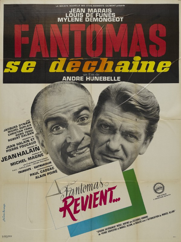 Affiche - FANTOMAS SE DECHAINE - 120x160cm