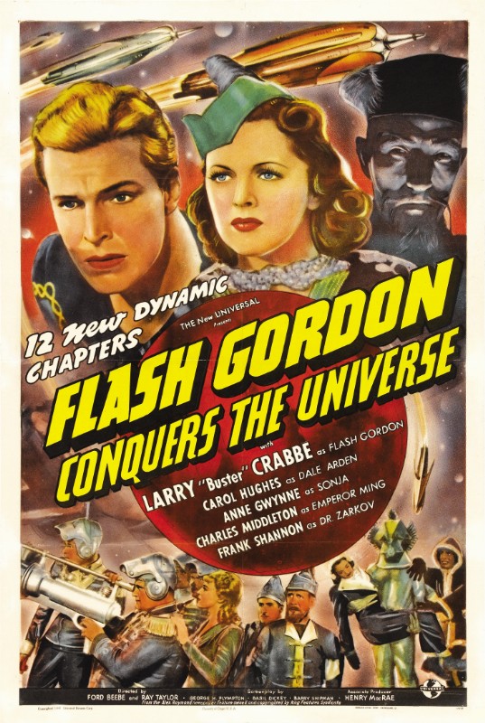 Repro 30x40cm - FLASH GORDON CONQUERS THE UNIVERSE - U.S.