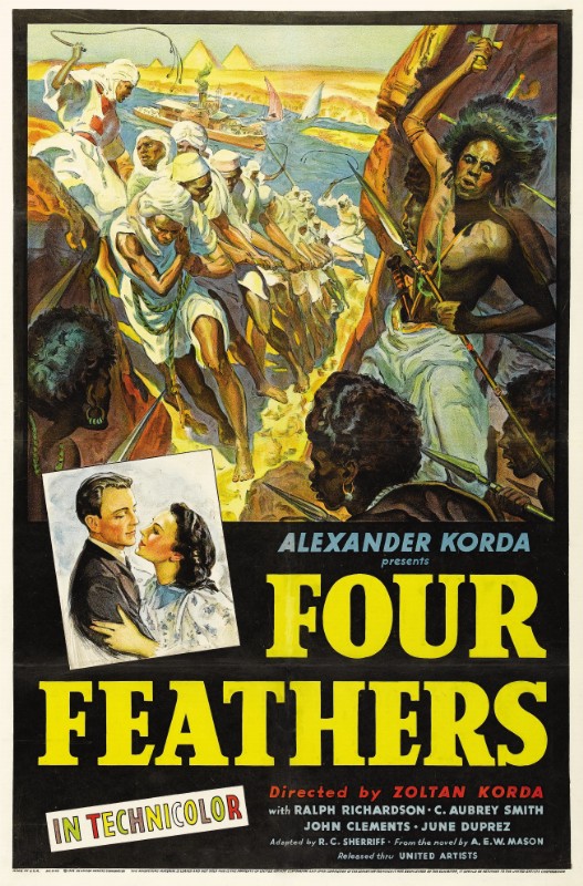 Repro 30x40cm - 4 PLUMES BLANCHES (les) - U.S.