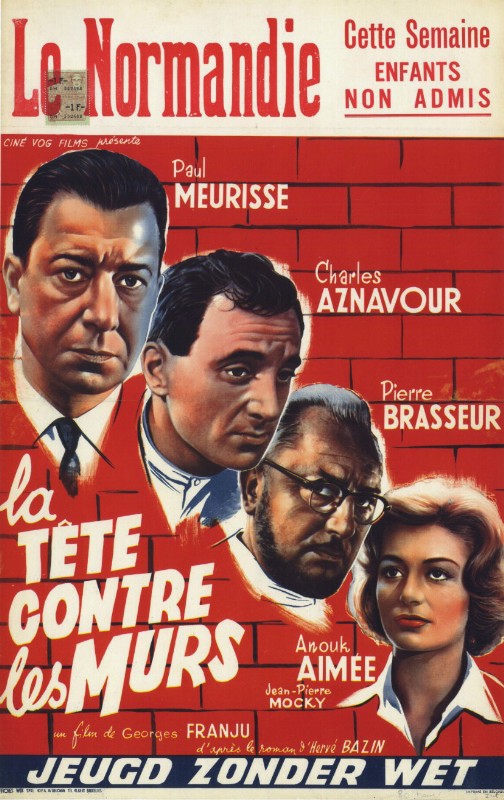 Repro 30x40cm - TETE CONTRE LES MURS (la) - Belge