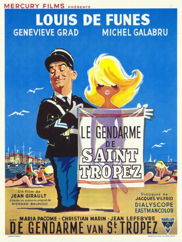 Repro 30x40cm - GENDARME DE SAINT TROPEZ (le) - Belge