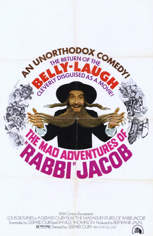 Repro 30x40cm - AVENTURES DE RABBI JACOB (les) - U.S.
