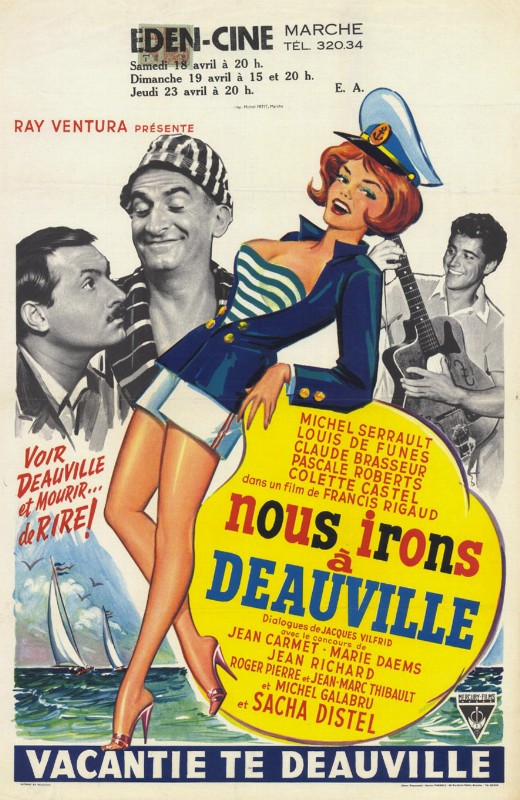 Repro 30x40cm - NOUS IRONS A DEAUVILLE - Belge