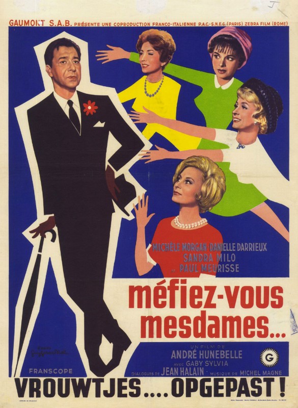 Repro 30x40cm - MEFIEZ-VOUS, MESDAMES ! - Belge