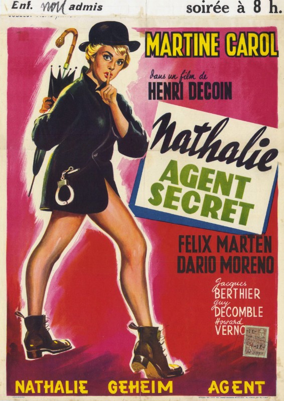 Repro 30x40cm - NATHALIE AGENT SECRET - Belge