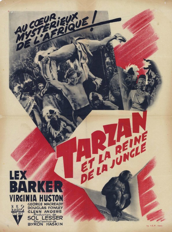 Repro 30x40cm - TARZAN ET LA REINE DE LA JUNGLE - Française