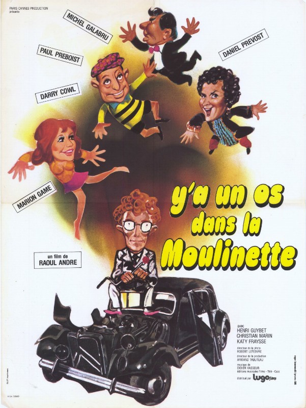 Affiche - Y'A UN OS DANS LA MOULINETTE - 60x80cm