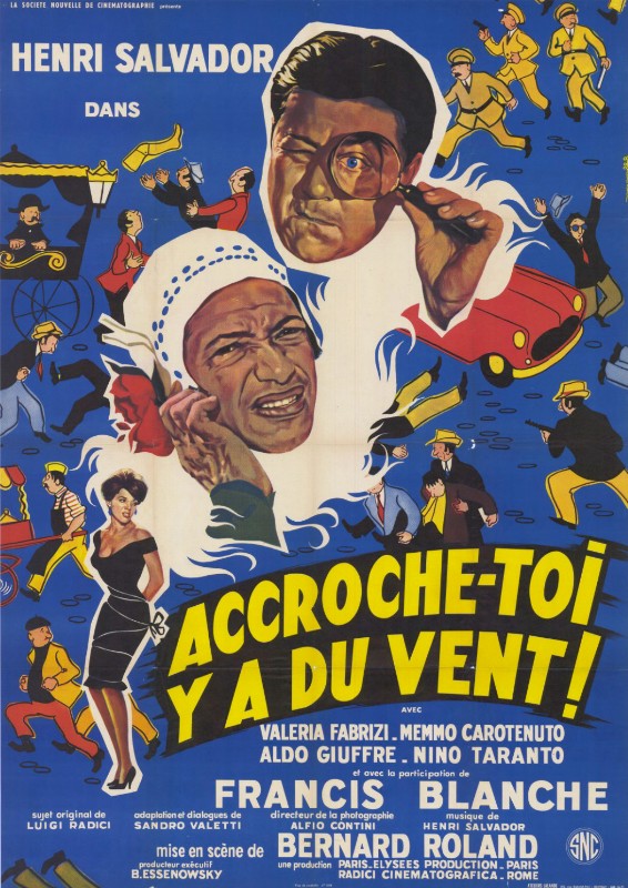 Repro 30x40cm - ACCROCHE-TOI, Y'A DU VENT - Française