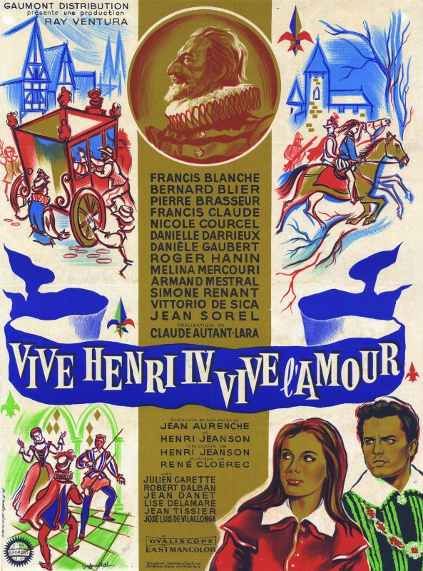 Affiche - VIVE HENRI IV... VIVE L'AMOUR - 60x80cm