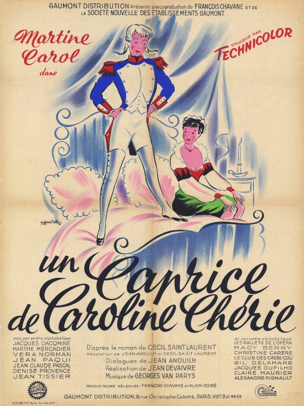 Repro 30x40cm - UN CAPRICE DE CAROLINE CHERIE - Française