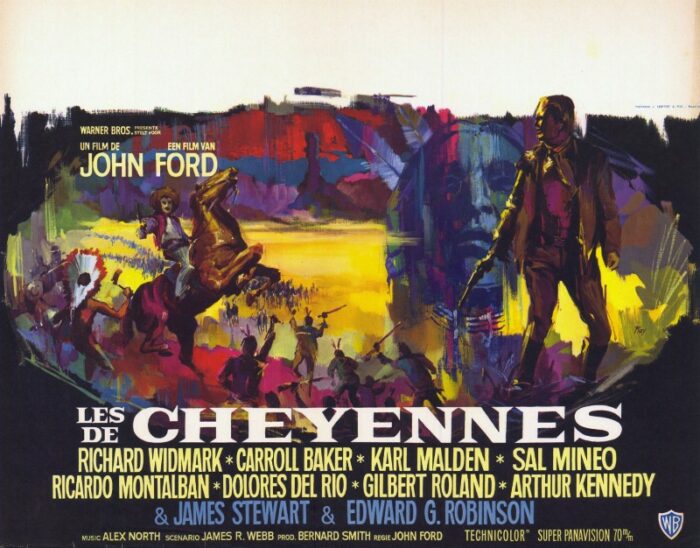 Repro 30x40cm - CHEYENNES (les) - Belge