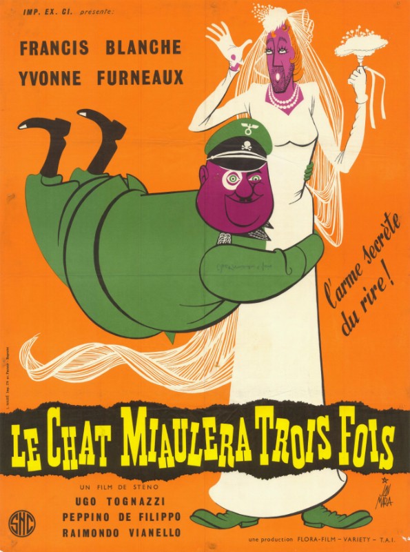 Affiche - CHAT MIAULERA TROIS FOIS (le) - 60x80cm