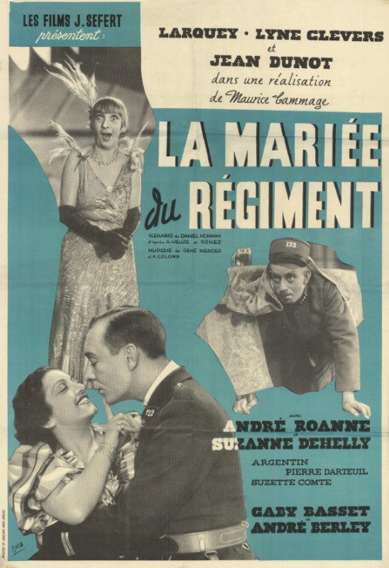Affiche - MARIEE DU REGIMENT (la) - Ressortie 60x80cm