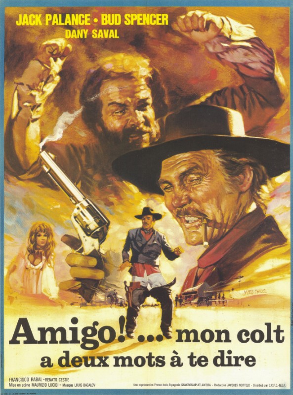 Affiche - AMIGO, MON COLT A DEUX MOTS A TE DIRE - 60x80cm