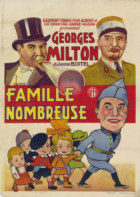 Repro 30x40cm - FAMILLE NOMBREUSE - Belge
