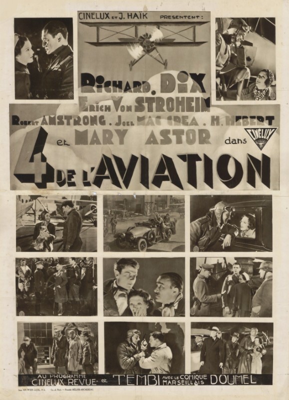 Affiche - 4 DE L'AVIATION - Ressortie 60x80cm