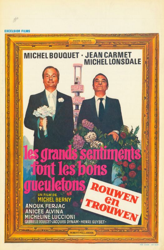 Affiche - GRANDS SENTIMENTS FONT LES BONS GUEULETONS (les) - 36x56cm