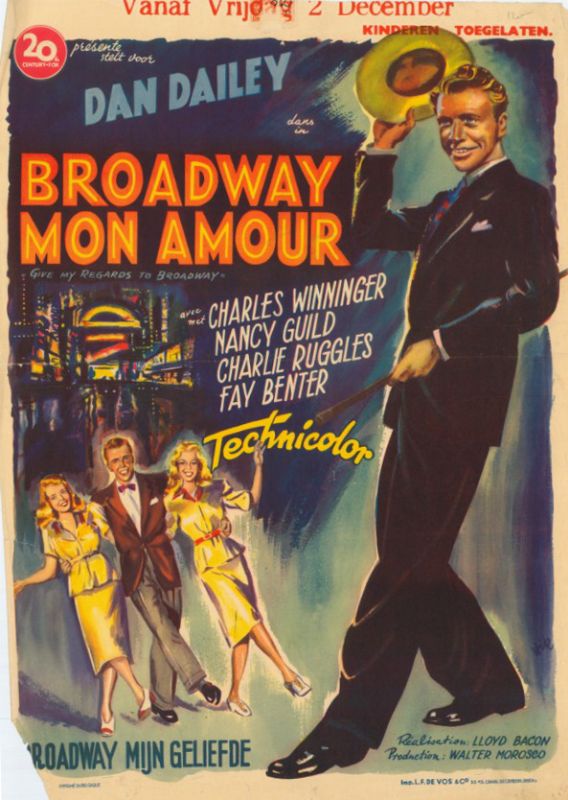 Affiche - GIVE MY REGARDS TO BROADWAY - 36x56cm