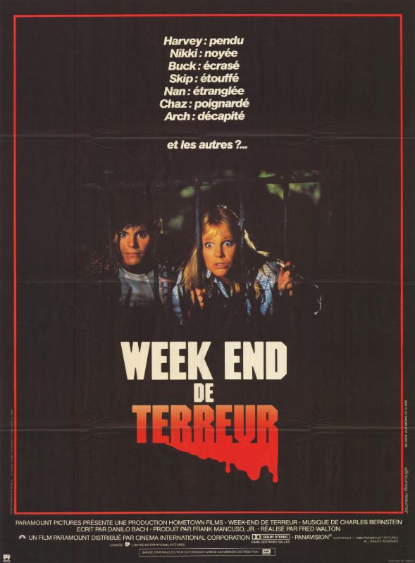 Affiche - WEEK-END DE TERREUR - 120x160cm