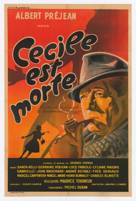 Repro 30x40cm - CECILE EST MORTE - Française