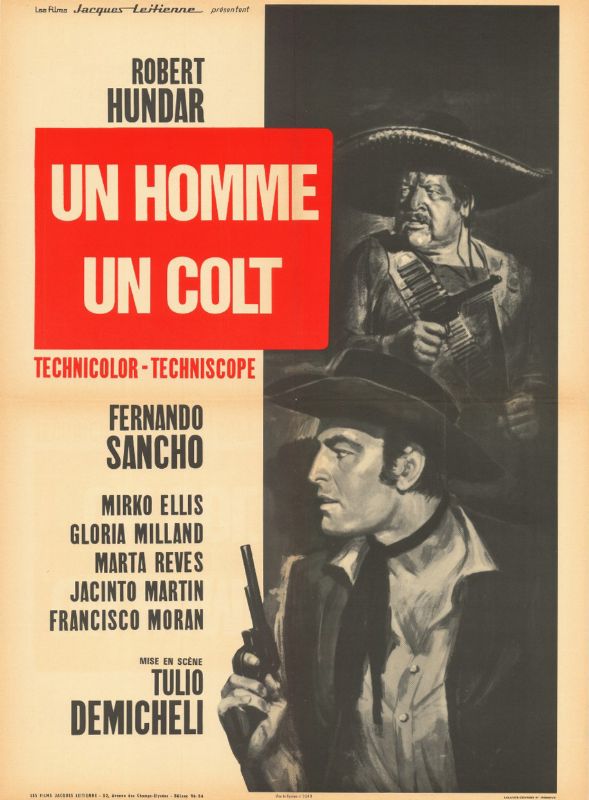 Affiche - UN HOMME, UN COLT - 60x80cm