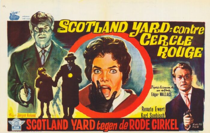 Affiche - SCOTLAND YARD CONTRE CERCLE ROUGE - 36x56cm