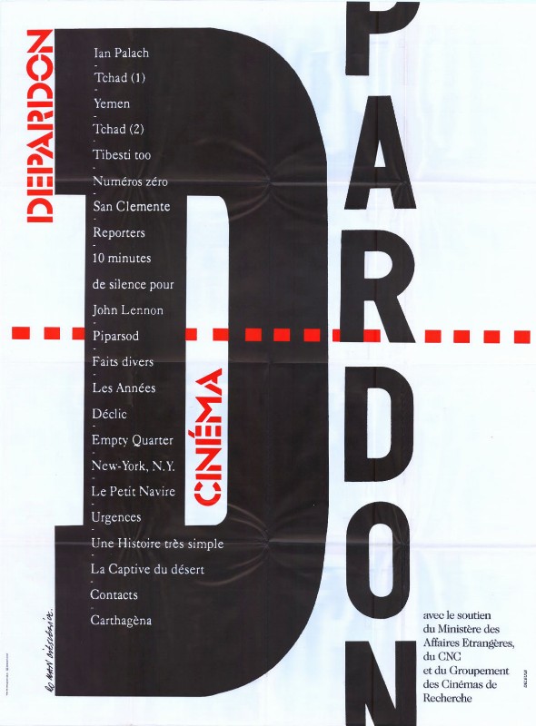 Affiche - CINEMA DEPARDON - 120x160cm