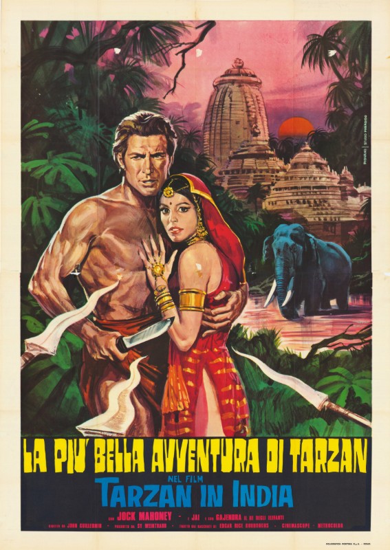 Affiche - TARZAN AUX INDES - Ressortie 140x200cm