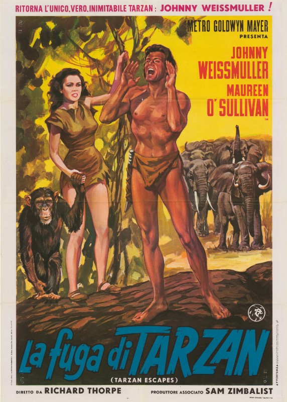 Affiche - TARZAN S'EVADE - Ressortie 100x140cm