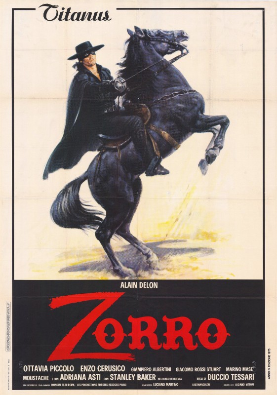 Repro 30x40cm - ZORRO - Italienne