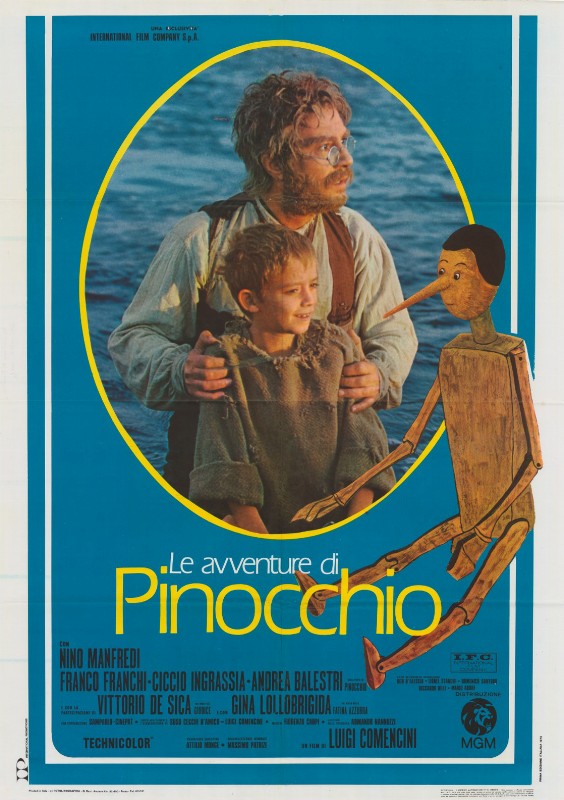 Affiche - AVENTURES DE PINOCCHIO (les) - Ressortie 100x140cm