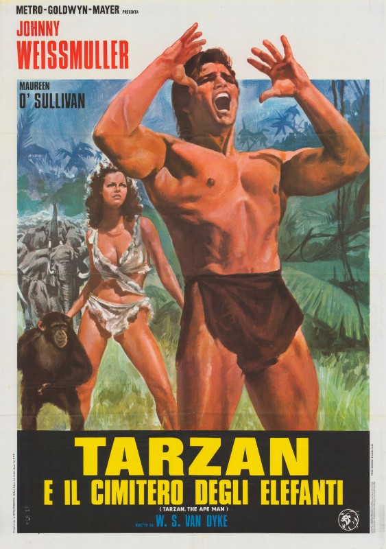 Affiche - TARZAN, L'HOMME SINGE - Ressortie 100x140cm