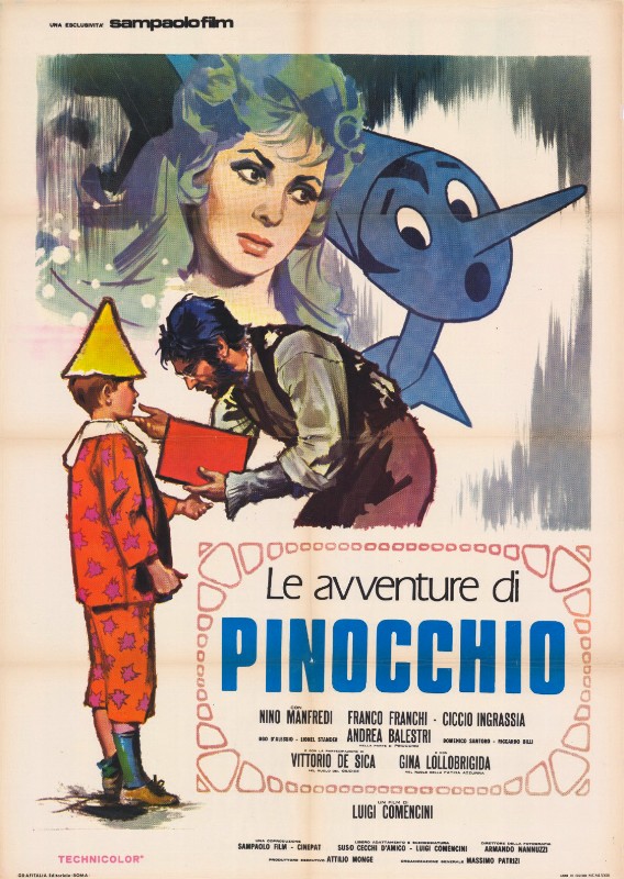 Repro 30x40cm - AVENTURES DE PINOCCHIO (les) - Italienne
