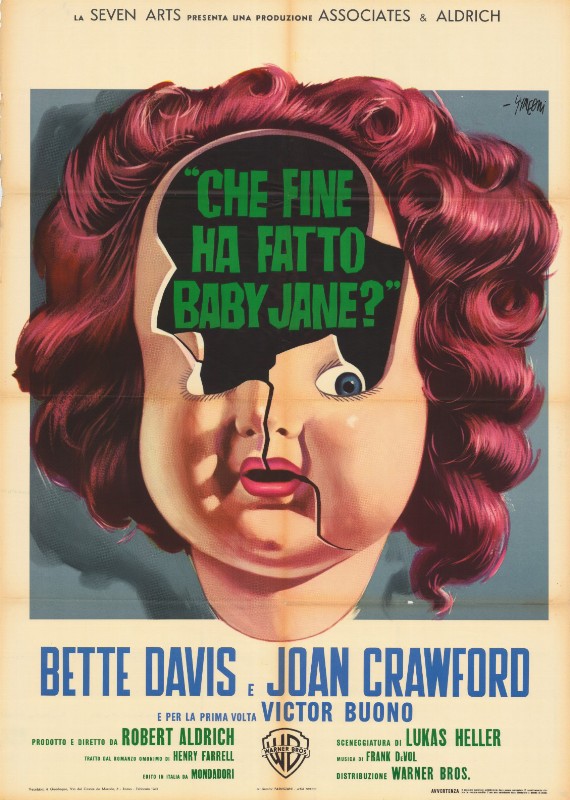 Repro 30x40cm - QU'EST-IL ARRIVE A BABY JANE - Italienne