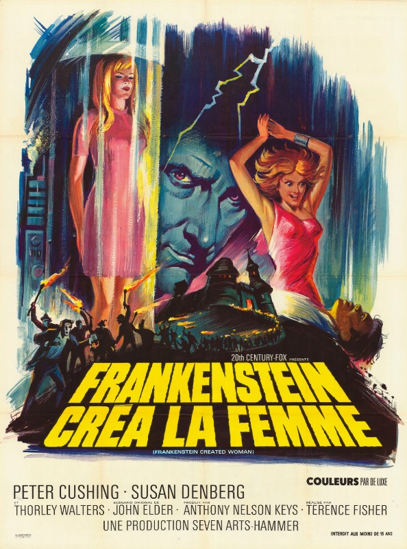 Repro 30x40cm - FRANKENSTEIN CREA LA FEMME - Française B