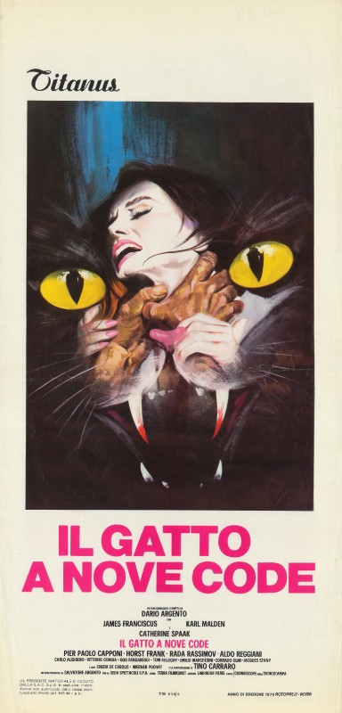 Repro 30x40cm - CHAT A NEUF QUEUES (le) - Italienne