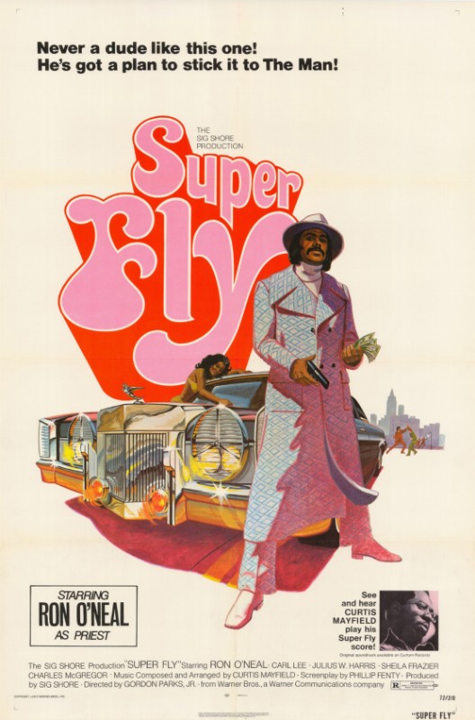 Repro 30x40cm - SUPER FLY - U.S.