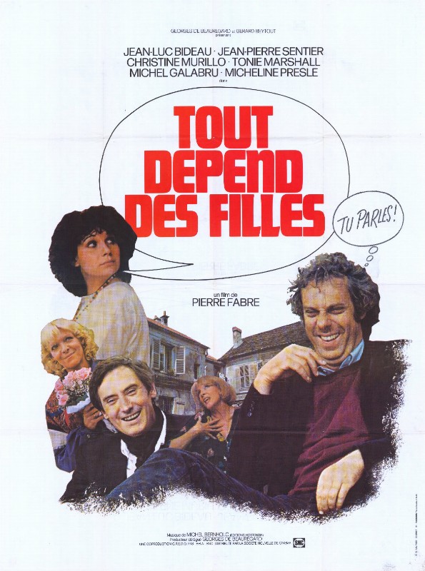 Affiche - TOUT DEPEND DES FILLES - 120x160cm