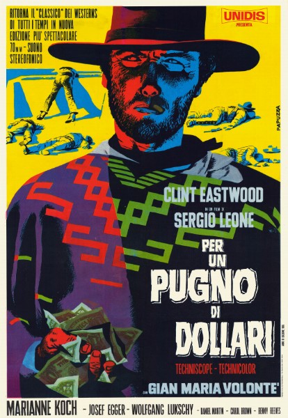 Repro 30x40cm - POUR UNE POIGNEE DE $ - Italienne B