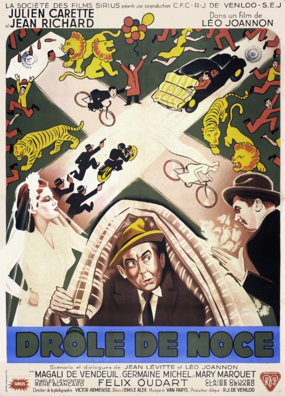 Repro 30x40cm - DROLE DE NOCE - Française