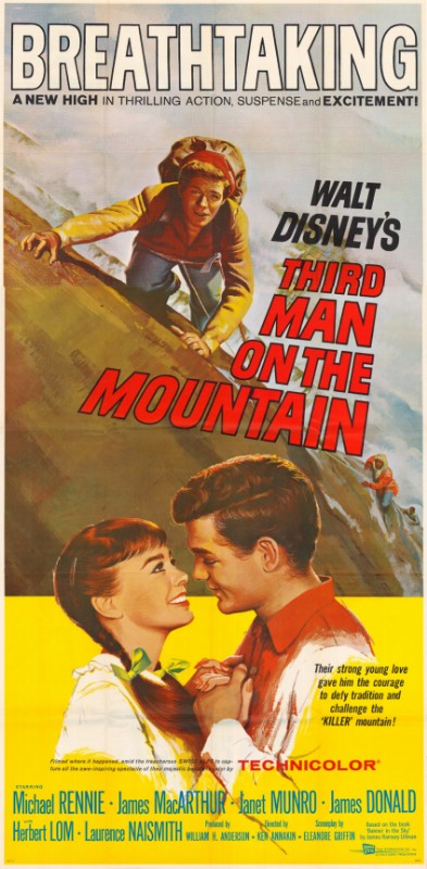 Affiche - TROISIEME HOMME SUR LA MONTAGNE (le) - 100x200cm