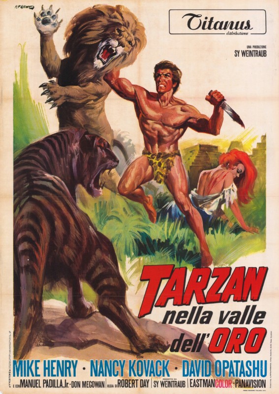 Repro 30x40cm - TARZAN AND THE VALLEY OF GOLD - Italienne
