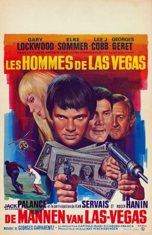 Repro 30x40cm - HOMMES DE LAS VEGAS (les) - Belge