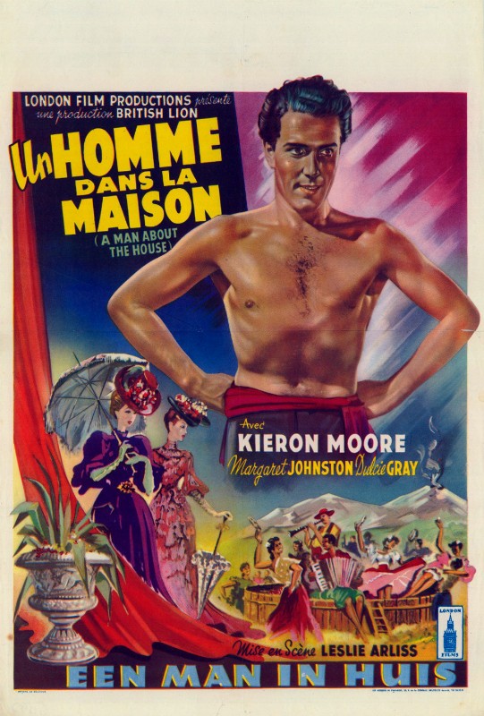 Repro 30x40cm - UN HOMME DANS LA MAISON - Belge